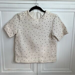 COS textured Polk Dot Sweater Top